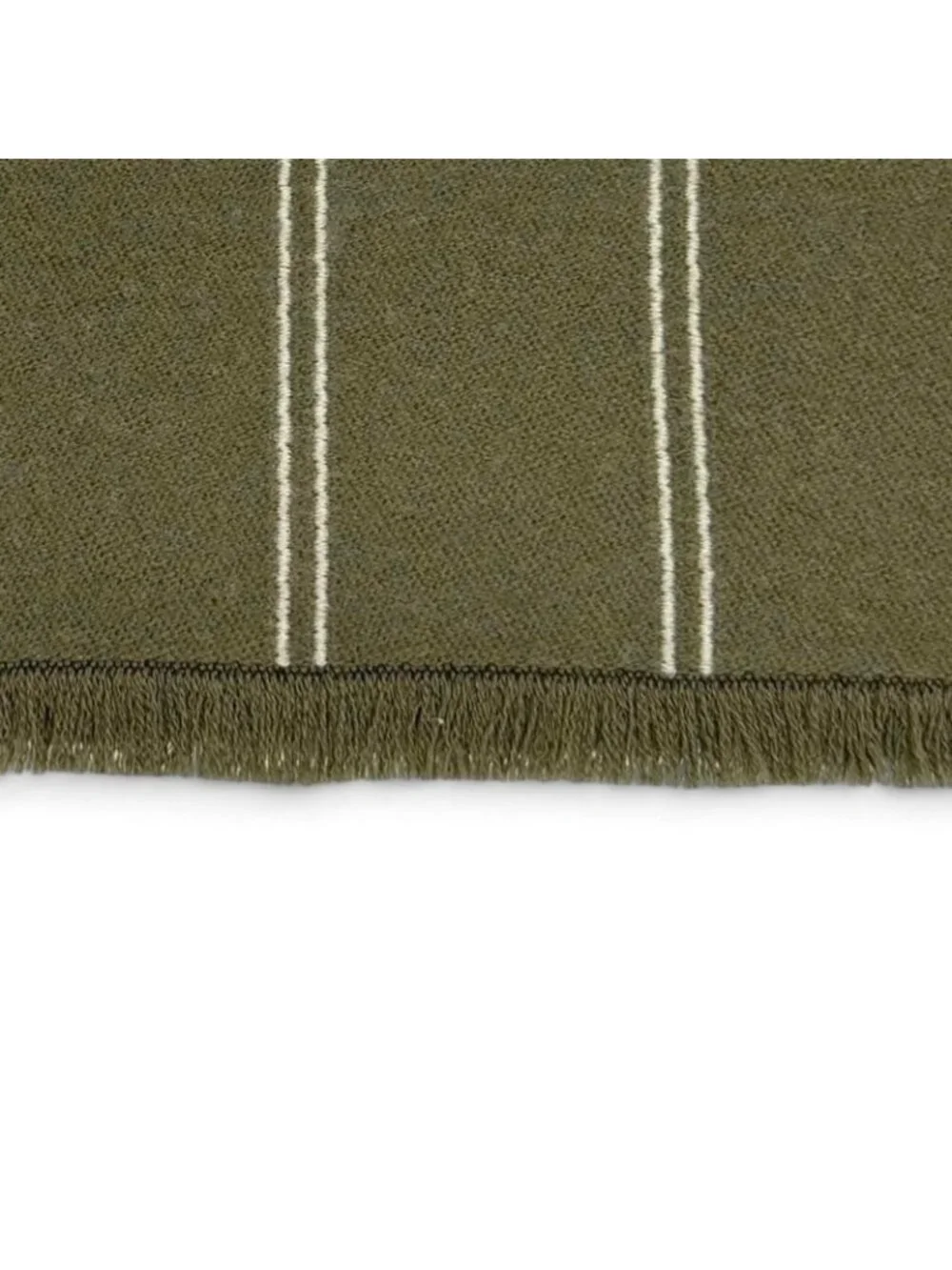 Louis Vuitton Monogram Stripes Wool 100% Scarf Khaki